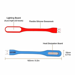 Portable Flexible <b>Micro</b> Mini USB Led Light for Power Bank <b>PC</b> Laptop Notebook - Product Image 2