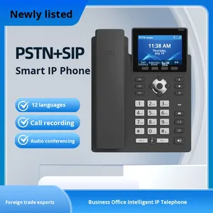 Chế độ kép IP điện thoại cho văn phòng kinh doanh sử dụng nhà máy bán hàng trực tiếp PSTN + SIP VoIP Mạng ghi âm - Product Image 2
