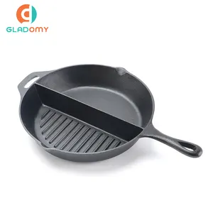 Hot Koop Gietijzeren Pan Non Stick Coating Pan Multi-Functionele Steak Pan