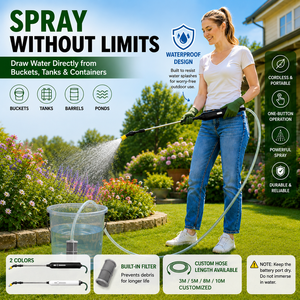 Pulvérisateur électrique sans fil avec poignée et tuyau, <span class=keywords><strong>rechargeable</strong></span> par USB Type-C, pulvérisation réglable, pulvérisateur de jardin, étanche, fonctionnement à un bouton - Product Image 2