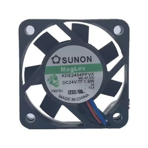 Ventilador Axial de Refrigeración con Doble Rodamiento de Bolas <span class=keywords><strong>KDE2404PFVX</strong></span>, CC 24V 1.9W 4010 40mm 40*40*10mm para SUNON - Product Image 1