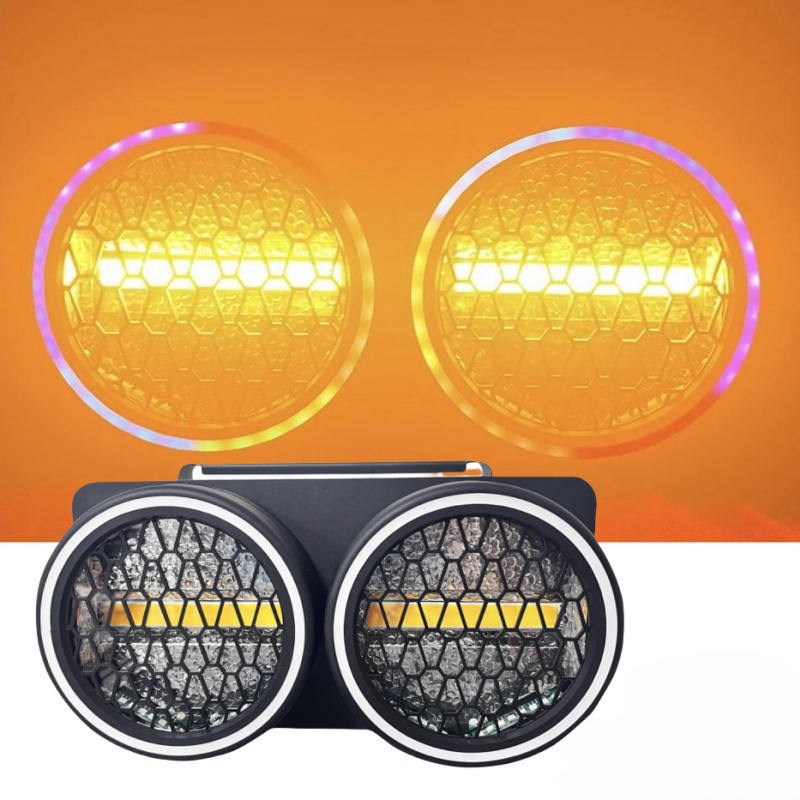 2025 NEW 2 Eyes LED Retro Light DMX DJ Blinder LED Stage Light For Party Wedding Disco DJ Lighting
