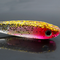 Leurre souple flottant en PVC 5 couleurs Hessen HSS030 pour la pêche au snapper, au bar et à la truite - Tailles 9cm/8g et 12cm/20g pour la pêche en lac et en rivière