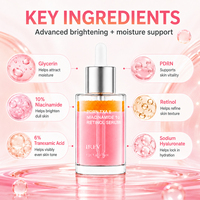 Sérum Visage Personnalisé PDRN TXA Niacinamide Rétinol 30ml Éclaircissant Éclat Peau Lisse Hydratation Profonde Logo Personnalisé OEM