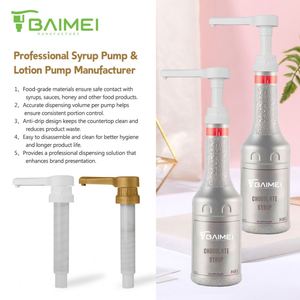 SY Commercial Kitchen Syrup Pump Plastic Sauce Bottle <b>Dispenser</b> Pump for Restaurant Supply - Product Image 3