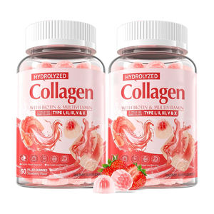 Kolagen Gmuuies multi-kolagen & Biotin Multivitamin suplemen untuk kekebalan tubuh, tulang, dukungan otot & energi kolagen peptida Gummy - Product Image 1