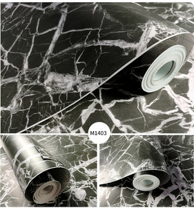 Descascar e bastão de luxo de cor sólida, mármore adesivo removível, cozinha, à prova d'água, papel de parede - Product Image 3