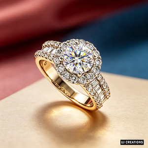 Anillo de Boda Personalizado de Plata Chapada en Oro de 14K con Diamante Redondo de 2.00 Quilates, Cultivado en Laboratorio, Corte Brillante, Calidad VVS-VS, para Fiesta - Product Image 6