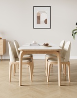 Table à manger en dalle de pierre : style italien, luxe léger, minimaliste, pour petites maisons, table à manger familiale, minimaliste et moderne
