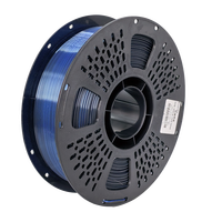 Filament PLA Soie Monochrome pour Impression 3D, 1KG, Nouveau Matériau, Noir et Bleu