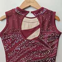 Justaucorps de gymnastique à manches longues imprimé par sublimation personnalisé, vêtements de danse de ballet en spandex et nylon pour femmes adultes, compétition VANTEN