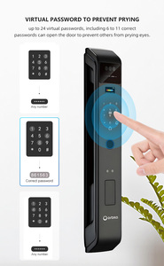 Tuya WiFI 3D Nhận dạng khuôn mặt 4.5 inch màn hình khóa thông minh với từ xa báo động nhắc nhở - Product Image 3