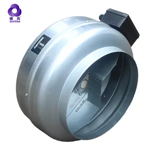 16 "AC Inline Duct Fan Hidroponik Kipas Sentrifugal untuk Rumah Kaca Horticulture Tumbuh Tenda Taman Dalam Ruangan