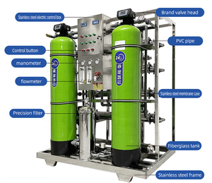 Impianto di Trattamento <span class=keywords><strong>Acqua</strong></span> a Osmosi Inversa 1000L/h, Precisione 0,0001 Micrometri, Ideale per <span class=keywords><strong>Acqua</strong></span> di Rubinetto e di Sorgente Fluviale - Product Image 5