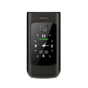 2023 yeni unlocked Flip Push-button cep telefonları çift ekran hızlı arama celular SOS MP3 FM torch klavye ucuz cep telefonu