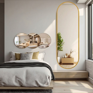 Vente en gros Cadre décoratif moderne doré en aluminium de 4mm d'épaisseur Miroir personnalisé de haute qualité pour murs de salle de bain de salon - Product Image 6