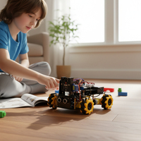 ACEBOTT - Kit de Robótica Educativa STEM, Coche Robótico Visual ESP32 4WD, Kit de Programación Profesional y Robótica DIY para Arduino