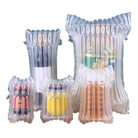 Sac de protection gonflable à colonnes d'air en PE, film protecteur, épaisseur et taille personnalisables pour bouteille de vin, antichoc