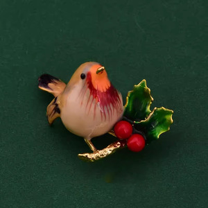 Spilla Color smalto con temperamento femminile di fascia alta corpetto di uccelli selvatici di lusso leggero con spilla di minoranza squisita - Product Image 6