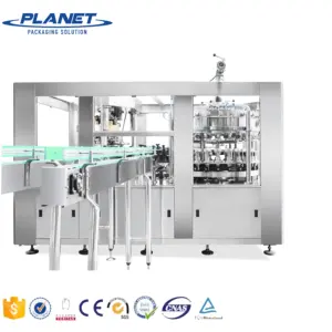 Automatic 330ml can beer beverage making filling processing machine / juice canning production line / tin can seaming plant