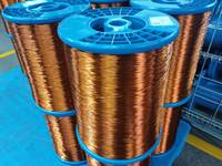 Fil de cuivre rond émaillé électrique solide SWG AWG pour le rembobinage de moteurs et la réparation de transformateurs