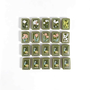 Art Green American Mahjong Tiles <strong>Set</strong> with 160 Custom 4-Layer Acrylic Luxury Family Game for Unisex Children Cardstock Tags - Product Image 5