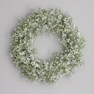 Customized cross-border home holiday treasure color full star garland door wall decoration white small flower full star garland