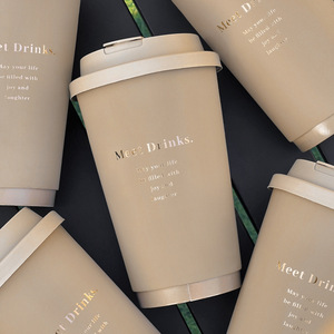 Dùng Một Lần Thủ Công Giấy Cốc Cà Phê Với Nắp 250Ml Duy Nhất Hai Lớp Sóng Hình Nền Cho Chất Lỏng Rượu Vang Tequila Dán - Product Image 2