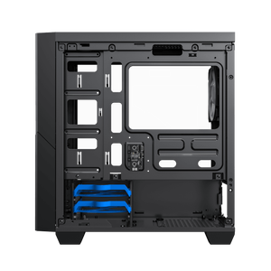 GAMEMAX Cyclops BR Micro ATX Boîtier pour <span class=keywords><strong>PC</strong></span> de jeu utilisé <span class=keywords><strong>tour</strong></span> moyenne avec panneau latéral en verre trempé et ports USB et audio avant - Product Image 5