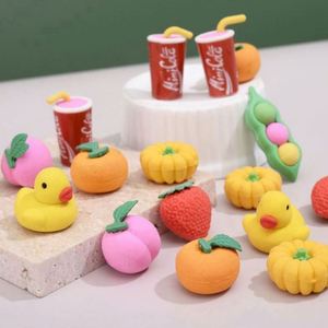 Gommes à effacer en caoutchouc personnalisables en gros, design promotionnel, pour enfants, mignonnes, kawaii, en forme de fruits et légumes, fournitures scolaires - Product Image 4