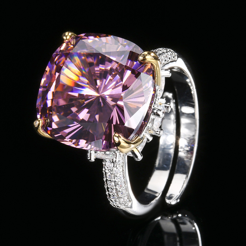 adjustable size Bird's Nest cut dried rose ring