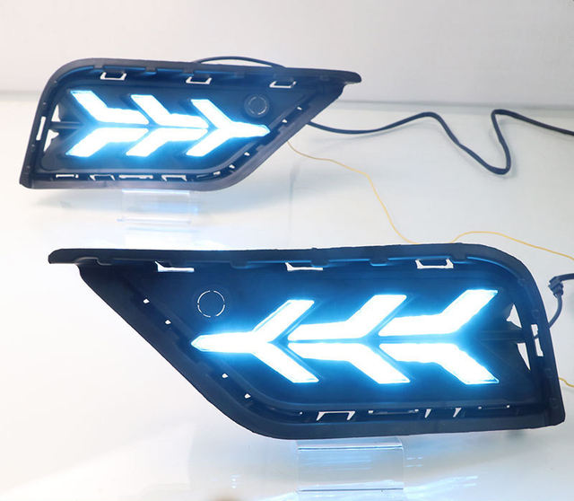 Tricolor fish bone daytime running light