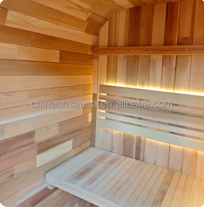 Sauna traditionnel extérieur pour 2 personnes |   Cabane en cèdre rouge naturel pour villas de jardin, espaces extérieurs et spas de bien-être à domicile - Product Image 4