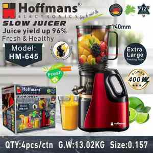 <span class=keywords><strong>Extracteur</strong></span> de jus à froid à vis à grande ouverture 140 mm HM-645, presseur à froid à haut rendement, appareil de cuisine avec moteur 400W - Product Image 3