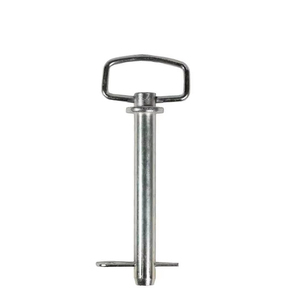 <span class=keywords><strong>Goupille</strong></span> <span class=keywords><strong>d</strong></span>'<span class=keywords><strong>attelage</strong></span> en acier trempé AMBITION 1" x 6,5" - Usage intensif pour remorquage et équipement agricole, inclut clip en R et poignée pivotante - Product Image 1