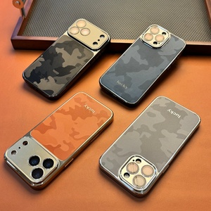 เคสโทรศัพท์หนัง PU ลายพรางแม่เหล็กแบบใหม่สำหรับ iPhone 18 14 15 16 17 Pro Max พร้อมฟิล์มกระจกป้องกันแรงกระแทก - Product Image 2