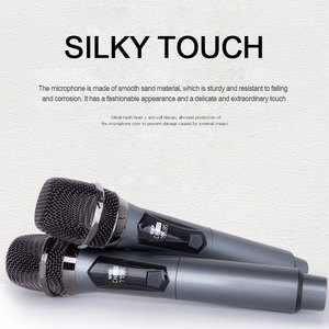 Micrófono de Karaoke <span class=keywords><strong>Profesional</strong></span> VHF UHF, Micrófono Inalámbrico de Mano con Condensador para Cantar en la Iglesia - Product Image 5