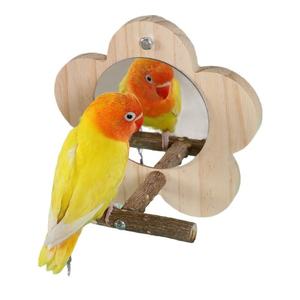 Petite tasse de nourriture pour oiseaux givrée écologique mangeoire à oiseaux en bois de haute qualité perroquet boîte support et accessoires de <span class=keywords><strong>Cage</strong></span> - Product Image 5