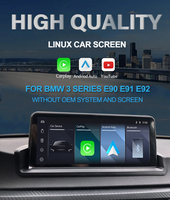 Para BMW Serie 3 E90 E91 E92 E93 Estéreo de Coche I-Drive Pantalla Táctil de 10.25" Sistema Linux Android Auto Navegación GPS Tablero USB DSP Incluido