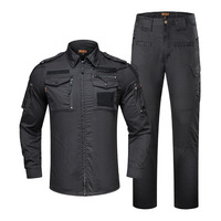 Ensemble de vêtements de chasse camouflage imperméable pour homme, veste et pantalon, vêtements de chasse au cerf et au canard, vêtements tactiques coupe-vent