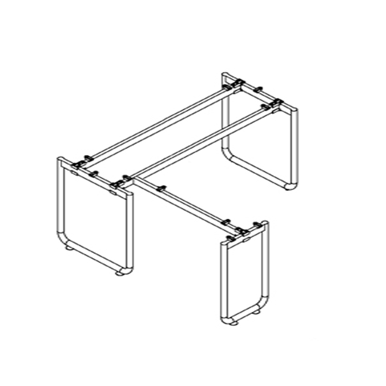 L-shape table frame