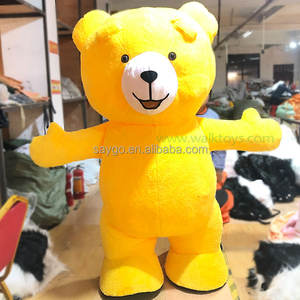 Costume d'ours en peluche géant gonflable de grande taille en <span class=keywords><strong>gros</strong></span>, costume de mascotte d'ours en peluche gonflable pour adultes et enfants - Product Image 1