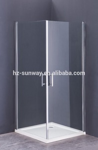 <span class=keywords><strong>Porta</strong></span> <span class=keywords><strong>Doccia</strong></span> in Vetro Satinato a Strisce 120x190cm, <span class=keywords><strong>Porta</strong></span> <span class=keywords><strong>Doccia</strong></span> Angolare Pivotante Senza Telaio - Product Image 2