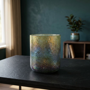 Porte-bougie en verre artisanal, verre mercure, pot à bougie personnalisé, décoration pour la maison - Product Image 3