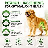 Complément alimentaire pour la santé canine, comprimés pour le soutien des articulations des chiens, glucosamine chondroïtine pour l'arthrite de la hanche, soulagement de la mobilité