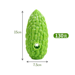 Yeni acı kavun interaktif köpek oyuncaklar sebze köpekler gıcırtılı TPR acı kabak çiğneme diş çıkartma oyuncakları Pet ürünleri - Product Image 6