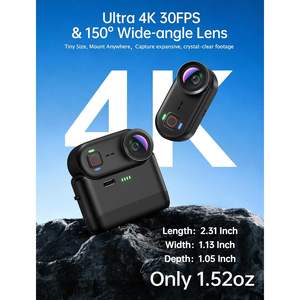 Cámara de Acción GO9 4K con Conectividad WiFi, Estabilización de Imagen, Sumergible hasta 30 m, para Deportes y Actividades al Aire Libre - Product Image 2