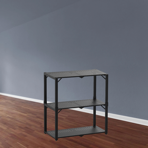 Scaffale da <span class=keywords><strong>Cucina</strong></span> di Alta Qualità Direttamente dalla Fabbrica, Espositore <span class=keywords><strong>a</strong></span> Pavimento <span class=keywords><strong>con</strong></span> Pannello Forato, Scaffale di Stoccaggio <span class=keywords><strong>a</strong></span> Tre Ripiani in Metallo Nero <span class=keywords><strong>con</strong></span> Divisori - Product Image 4