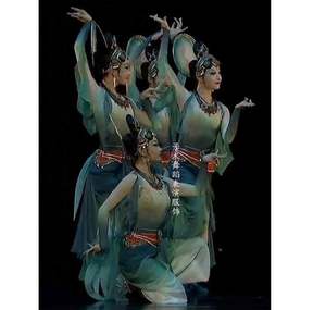 Vêtements de performance de <span class=keywords><strong>danse</strong></span> volante ethnique <span class=keywords><strong>classique</strong></span> chinoise Dunhuang Jialing Panga vêtements de performance de <span class=keywords><strong>danse</strong></span> pour adultes - Product Image 6