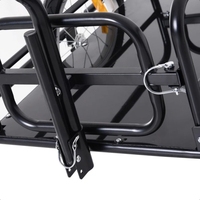 Chariot de chariot de vélo à dégagement rapide 16 \ "roues conception pliante sûre construction en métal en plastique en acier pour le caoutchouc de conteneur de tige de selle
